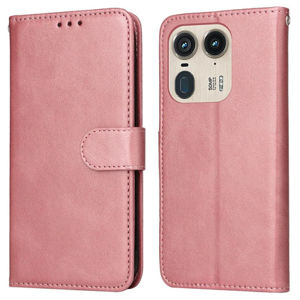 For Motorola Edge 50 Ultra 5G  /  Moto X50 Ultra 5G Case Wallet PU Leather Folio Flip Phone Cover - Pink