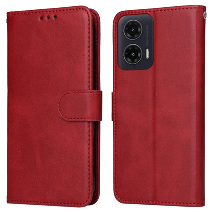 For Motorola Moto G35 5G Case Wallet PU Leather Folio Flip Phone Cover - Red