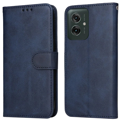 For Motorola Moto G55 5G Case Wallet PU Leather Folio Flip Phone Cover - Blue