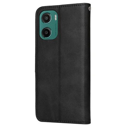 For Motorola Moto G05 4G  /  E15 4G Case Wallet PU Leather Folio Flip Phone Cover