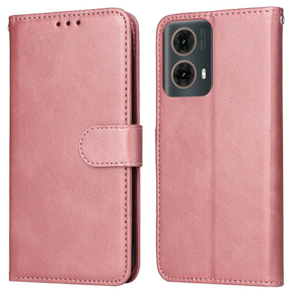 For Motorola Moto G85 5G  /  S50 Neo 5G Case Wallet PU Leather Folio Flip Phone Cover - Pink