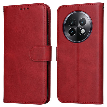 For Realme 13+ 5G  /  13 Pro 5G (China) Case Wallet PU Leather Folio Flip Phone Cover - Red