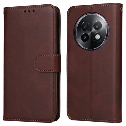 For Realme 13+ 5G  /  13 Pro 5G (China) Case Wallet PU Leather Folio Flip Phone Cover - Brown