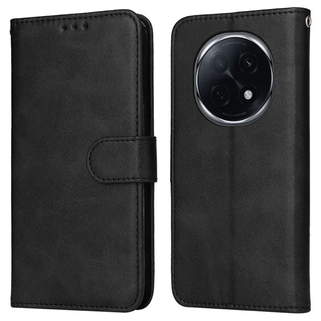 For Oppo A5 Pro 5G Case Wallet PU Leather Folio Flip Phone Cover - Black
