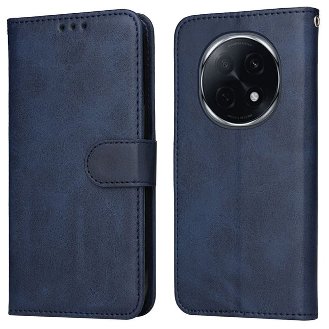 For Oppo A5 Pro 5G Case Wallet PU Leather Folio Flip Phone Cover - Blue