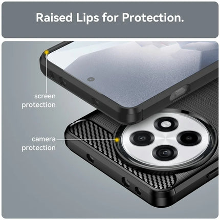 Phone Case for OnePlus 13R 5G / Ace 5 5G / Ace 5 Pro 5G Protective Cover Carbon Fiber Texture Brushed