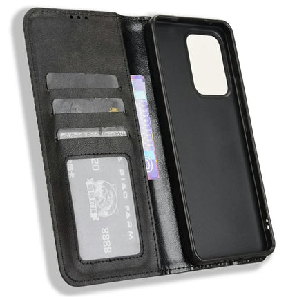 For Oppo Reno13 F 5G  /  Reno13 F 4G Leather Case Wallet Stand Retro Texture Phone Cover