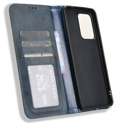 For Oppo Reno13 F 5G  /  Reno13 F 4G Leather Case Wallet Stand Retro Texture Phone Cover