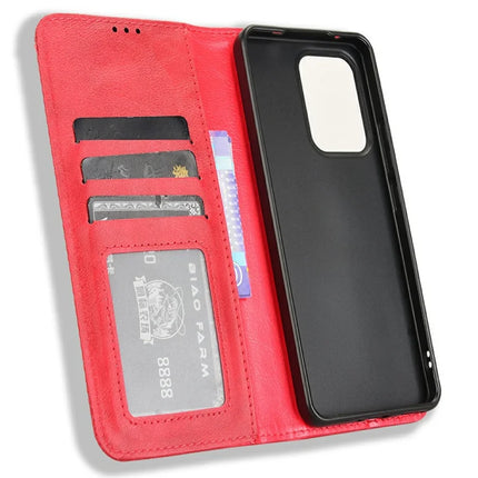 For Oppo Reno13 F 5G  /  Reno13 F 4G Leather Case Wallet Stand Retro Texture Phone Cover