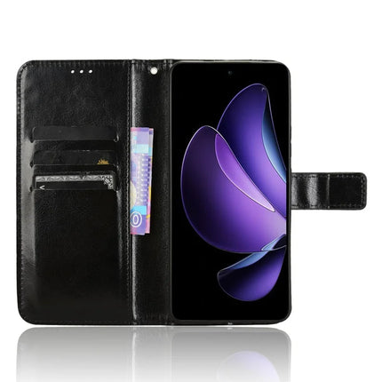 For Oppo Reno13 F 5G  /  Reno13 F 4G Case Crazy Horse Texture PU Leather Phone Wallet Cover