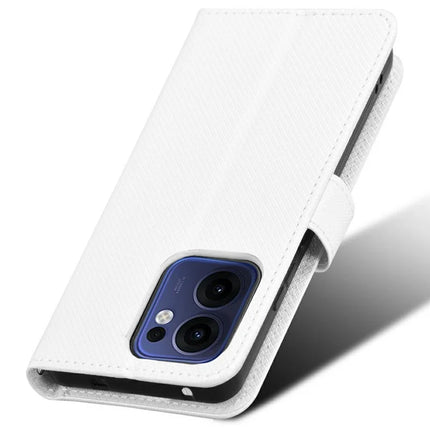 For Oppo Reno13 F 5G  /  Reno13 F 4G Case PU Leather Diamond Texture Wallet Phone Cover