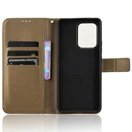 For Oppo Reno13 F 5G  /  Reno13 F 4G Case PU Leather Diamond Texture Wallet Phone Cover