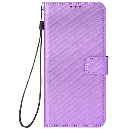 For Oppo Reno13 F 5G  /  Reno13 F 4G Case PU Leather Diamond Texture Wallet Phone Cover