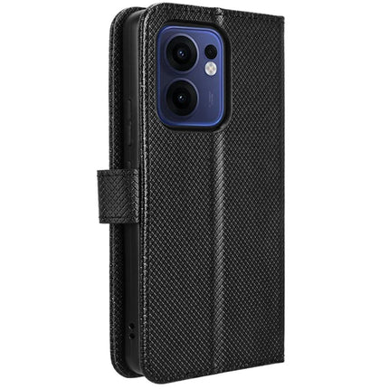 For Oppo Reno13 F 5G  /  Reno13 F 4G Case PU Leather Diamond Texture Wallet Phone Cover
