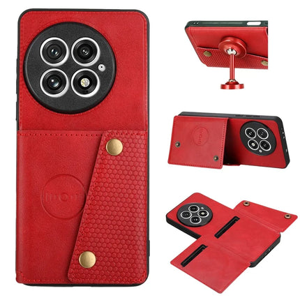 For OnePlus 13 Case with Card Slots Kickstand Leather + TPU Phone Cover