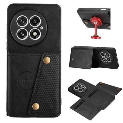 For OnePlus 13 Case with Card Slots Kickstand Leather + TPU Phone Cover