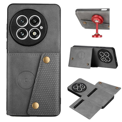 For OnePlus 13 Case with Card Slots Kickstand Leather + TPU Phone Cover