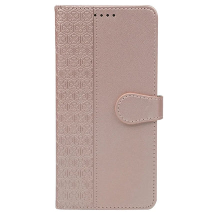For Samsung Galaxy S23 Case Magnetic Clasp Four Leaf Clover Leather Phone Cover