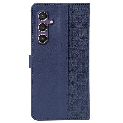 For Samsung Galaxy S23 FE Case Magnetic Clasp Four Leaf Clover Leather Phone Cover