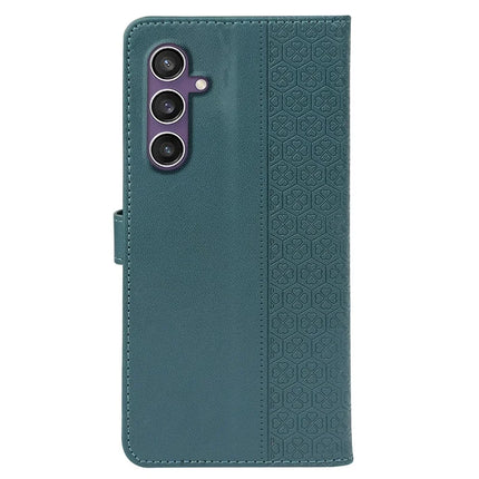 For Samsung Galaxy S23 FE Case Magnetic Clasp Four Leaf Clover Leather Phone Cover
