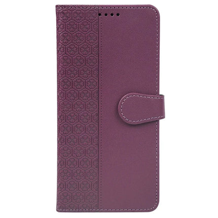 For Samsung Galaxy S23 FE Case Magnetic Clasp Four Leaf Clover Leather Phone Cover