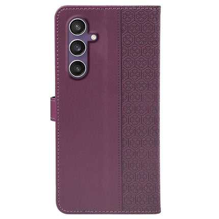 For Samsung Galaxy S23 FE Case Magnetic Clasp Four Leaf Clover Leather Phone Cover