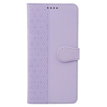 For Samsung Galaxy S23 FE Case Magnetic Clasp Four Leaf Clover Leather Phone Cover