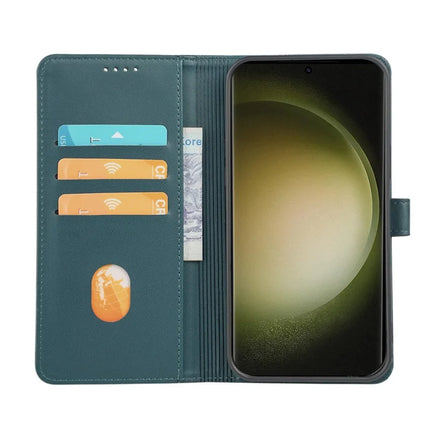 For Samsung Galaxy S23 Ultra Case Magnetic Clasp Four Leaf Clover Leather Phone Cover