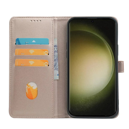 For Samsung Galaxy S23 Ultra Case Magnetic Clasp Four Leaf Clover Leather Phone Cover