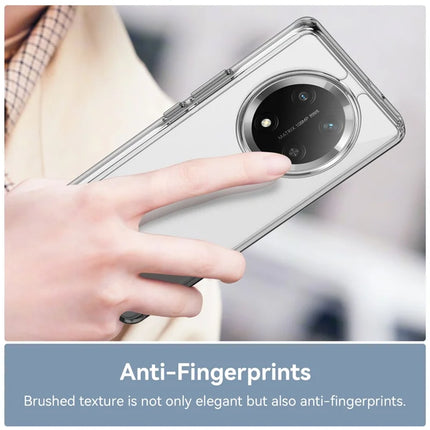WANLONFENG MF Series for Honor Magic7 Lite 5G / X9c 5G / X60 Pro 5G Case TPU Acrylic Clear Phone Cover with Tempered Glass Film