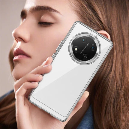WANLONFENG MF Series for Honor Magic7 Lite 5G / X9c 5G / X60 Pro 5G Case TPU Acrylic Clear Phone Cover with Tempered Glass Film