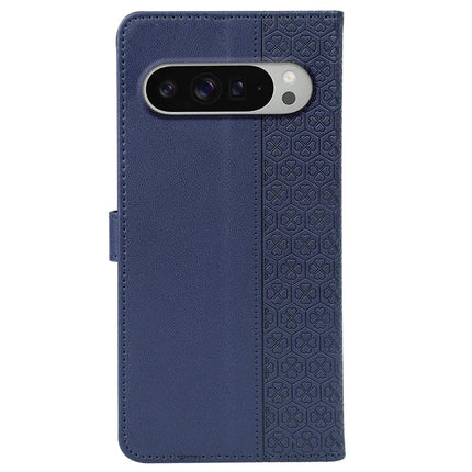For Google Pixel 9 Pro XL Case Magnetic Clasp Four Leaf Clover Leather Phone Cover