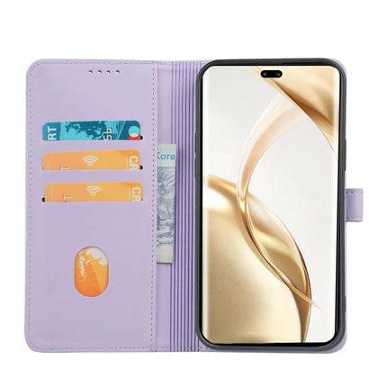 For Honor 200 Pro 5G Case Magnetic Clasp Four Leaf Clover Leather Phone Cover