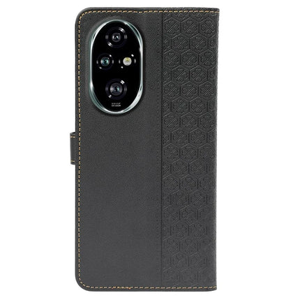 For Honor 200 5G Case Magnetic Clasp Four Leaf Clover Leather Phone Cover
