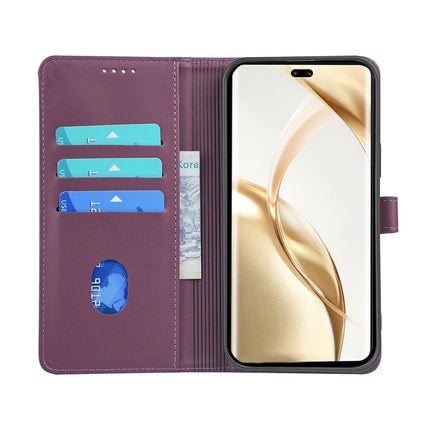 For Honor 200 5G Case Magnetic Clasp Four Leaf Clover Leather Phone Cover