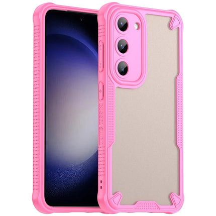 WANLONFENG MFFJ Series For Samsung Galaxy S23 Case Anti Drop TPU + Acrylic Phone Back Cover with Screen Film