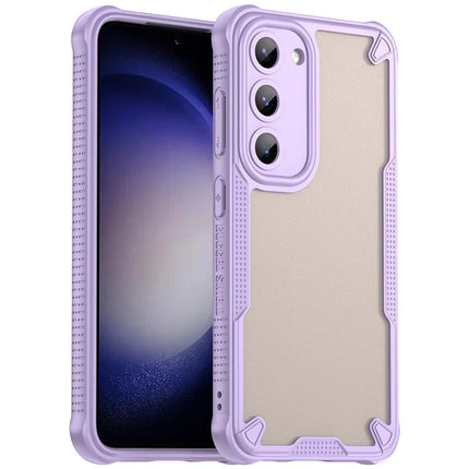WANLONFENG MFFJ Series For Samsung Galaxy S23 Case Anti Drop TPU + Acrylic Phone Back Cover with Screen Film