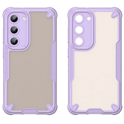 WANLONFENG MFFJ Series For Samsung Galaxy S23 Case Anti Drop TPU + Acrylic Phone Back Cover with Screen Film