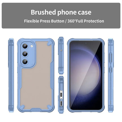 WANLONFENG MFFJ Series For Samsung Galaxy S23 Case Anti Drop TPU + Acrylic Phone Back Cover with Screen Film