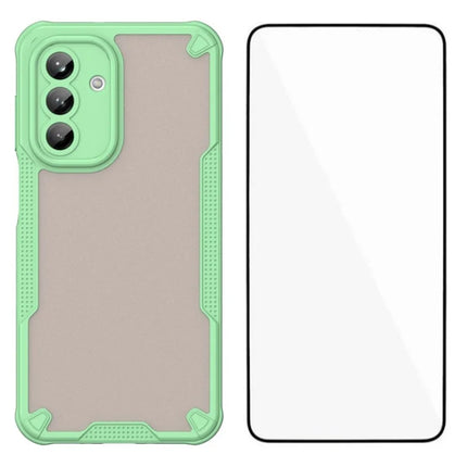 WANLONFENG MFFJ Series For Samsung Galaxy A26 5G Case Anti Drop TPU + Acrylic Phone Back Cover with Screen Film - Green