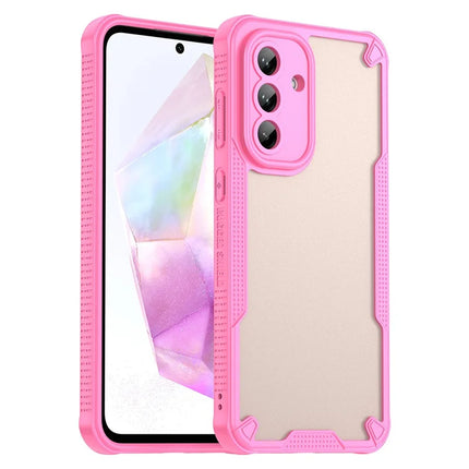 WANLONFENG MFFJ Series For Samsung Galaxy A36 5G Case Anti Drop TPU + Acrylic Phone Back Cover with Screen Film