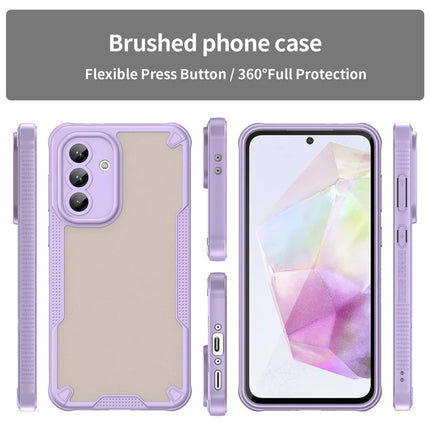 WANLONFENG MFFJ Series For Samsung Galaxy A36 5G Case Anti Drop TPU + Acrylic Phone Back Cover with Screen Film