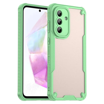 WANLONFENG MFFJ Series For Samsung Galaxy A36 5G Case Anti Drop TPU + Acrylic Phone Back Cover with Screen Film