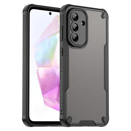 WANLONFENG MFFJ Series For Samsung Galaxy A36 5G Case Anti Drop TPU + Acrylic Phone Back Cover with Screen Film