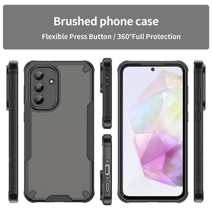 WANLONFENG MFFJ Series For Samsung Galaxy A36 5G Case Anti Drop TPU + Acrylic Phone Back Cover with Screen Film
