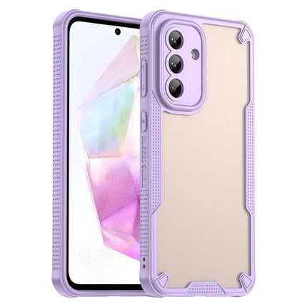 WANLONFENG MFFJ Series For Samsung Galaxy A56 5G Case Anti Drop TPU + Acrylic Phone Back Cover with Screen Film