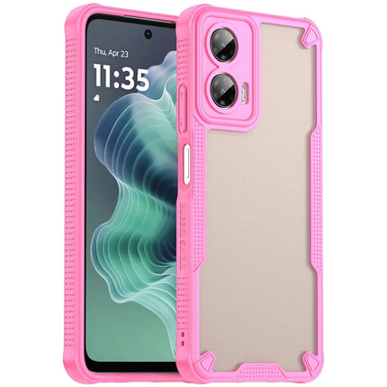 WANLONFENG MFFJ Series For Motorola Moto G35 5G Case Anti Drop TPU + Acrylic Phone Back Cover with Screen Film