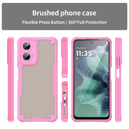 WANLONFENG MFFJ Series For Motorola Moto G35 5G Case Anti Drop TPU + Acrylic Phone Back Cover with Screen Film