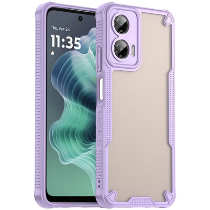 WANLONFENG MFFJ Series For Motorola Moto G35 5G Case Anti Drop TPU + Acrylic Phone Back Cover with Screen Film