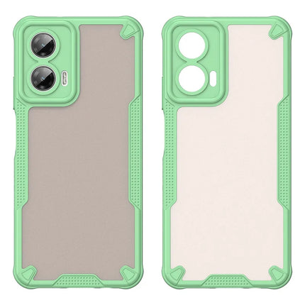 WANLONFENG MFFJ Series For Motorola Moto G35 5G Case Anti Drop TPU + Acrylic Phone Back Cover with Screen Film
